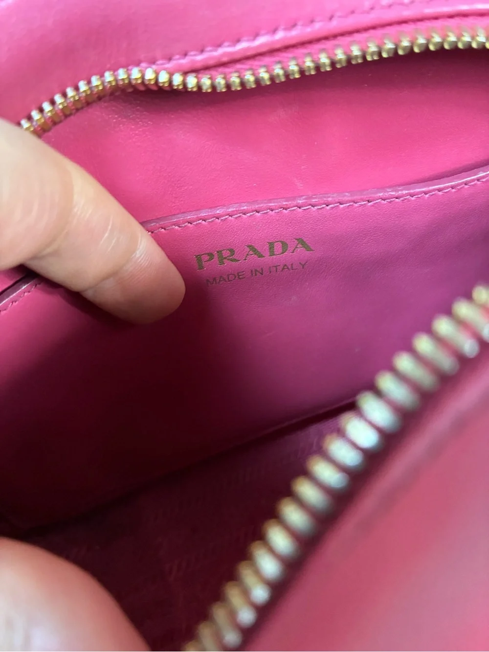 Prada Pink Quilted Diagramme Crossbody Bag - Gold Hardware - Excellent Condition